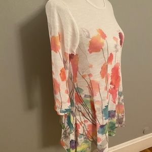 Cotton floral tunic